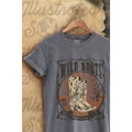 Wild Boot Rodeo Legend Vintage Graphic  Tee