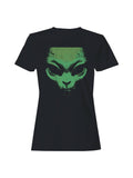 Alien Face Grunge Art Graphic Women's T-Shirt
