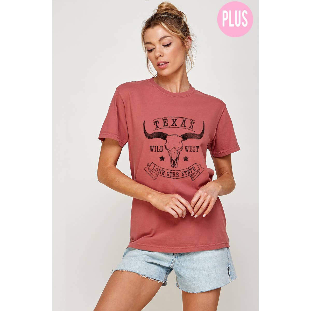 Texas Wild West Graphic Tee  Plus