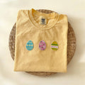 Comfort Colors Easter Eggs Shirt, Easter Shirt Women