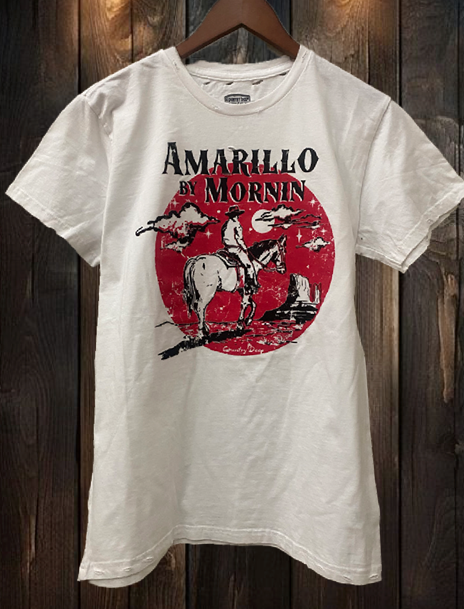 Amarillo By Mornin Distressed 80's Vintage T Shirt
