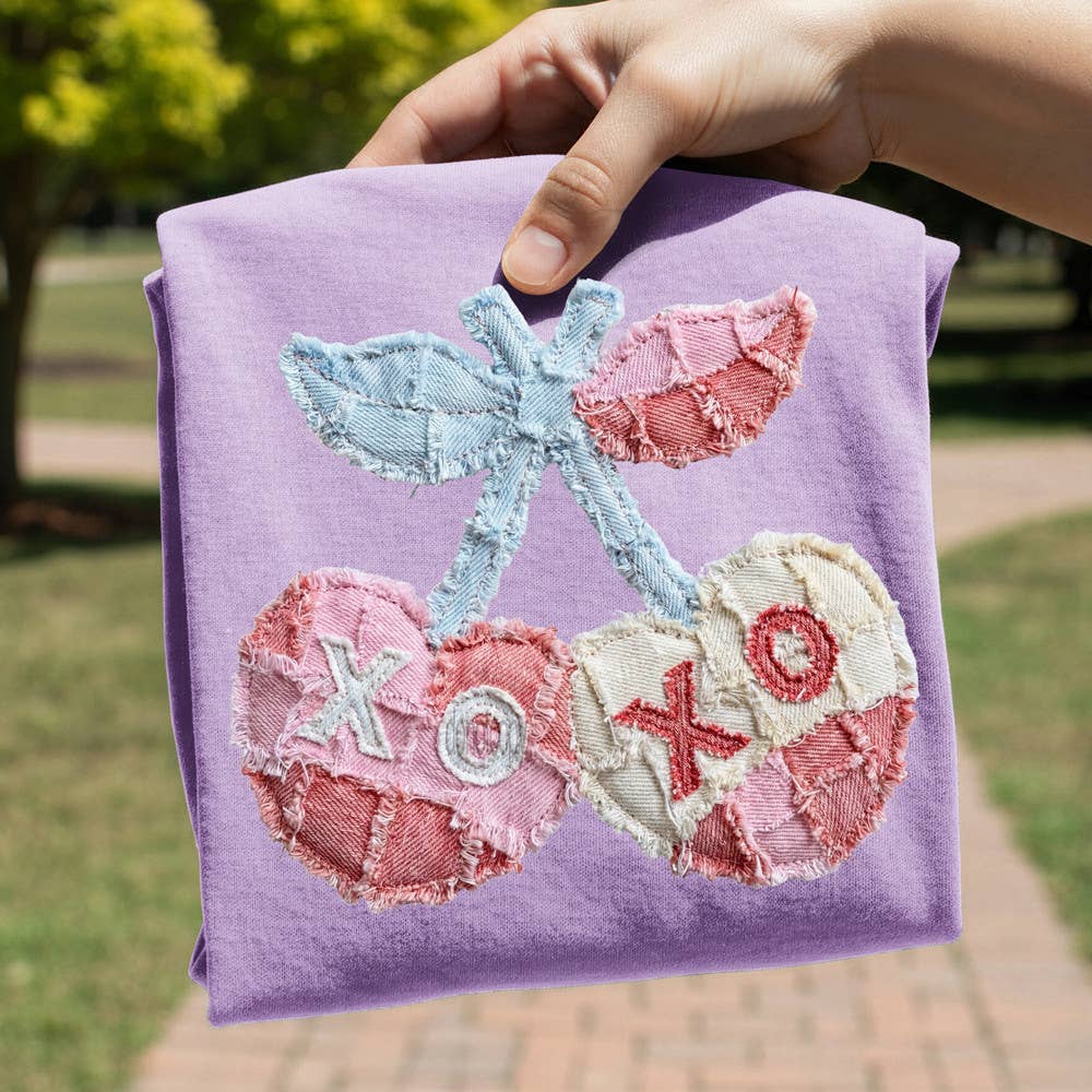 Faux Fabric Xoxo Cherries Tee