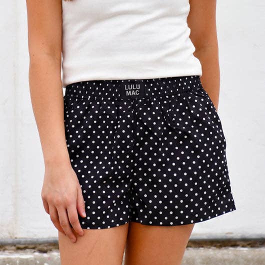 Bxmpd- Black Mini Polka Dot Boxer