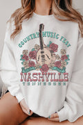 Country Music Festival Nashville Graphic Brushed Sweatshirts