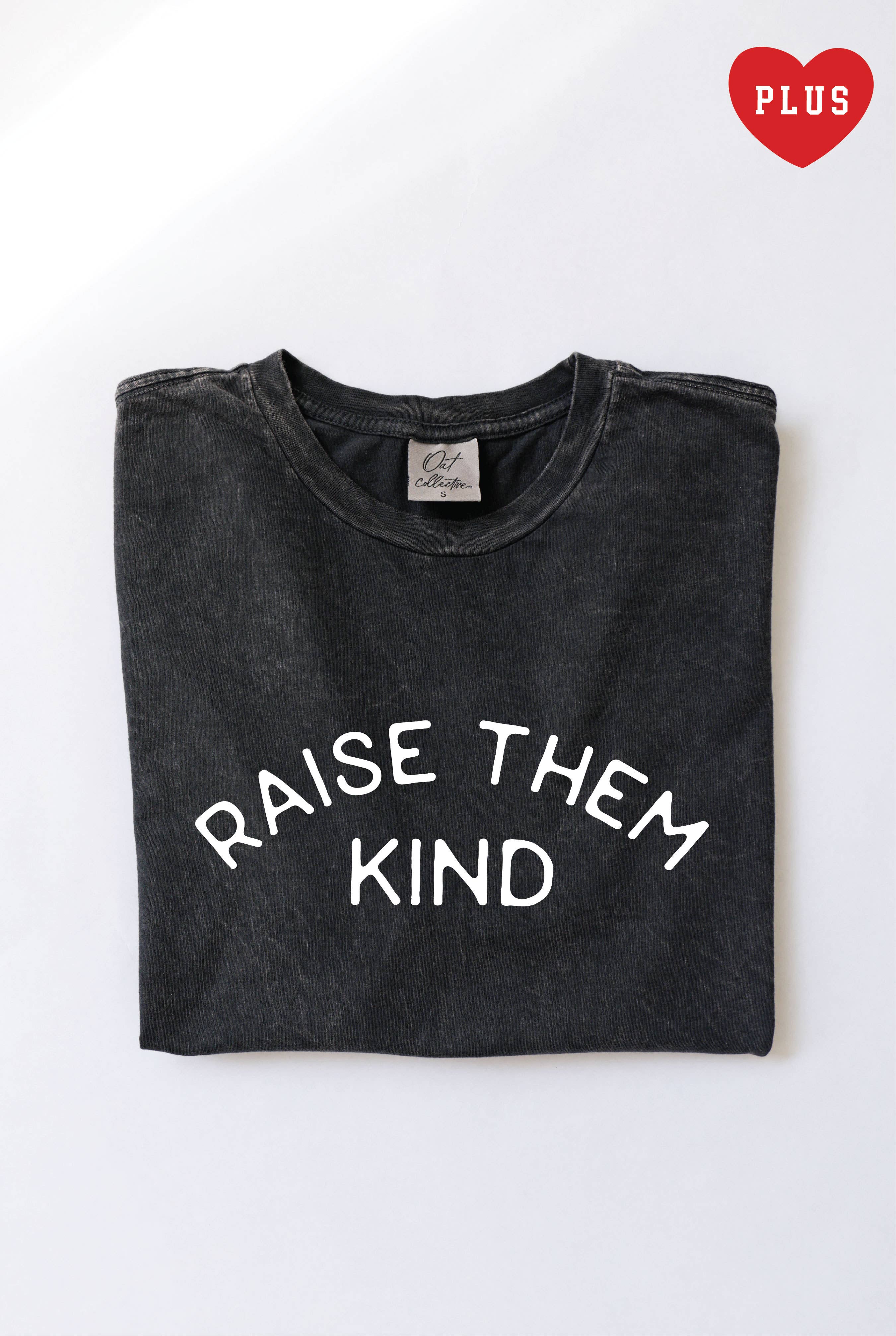 Raise Them Kind Plus Mineral Graphic Top