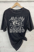 Not My First Rodeo Mineral Graphic Oversized Tshirts