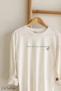 Love You So Matcha! Mineral Washed Long Sleeve Graphic