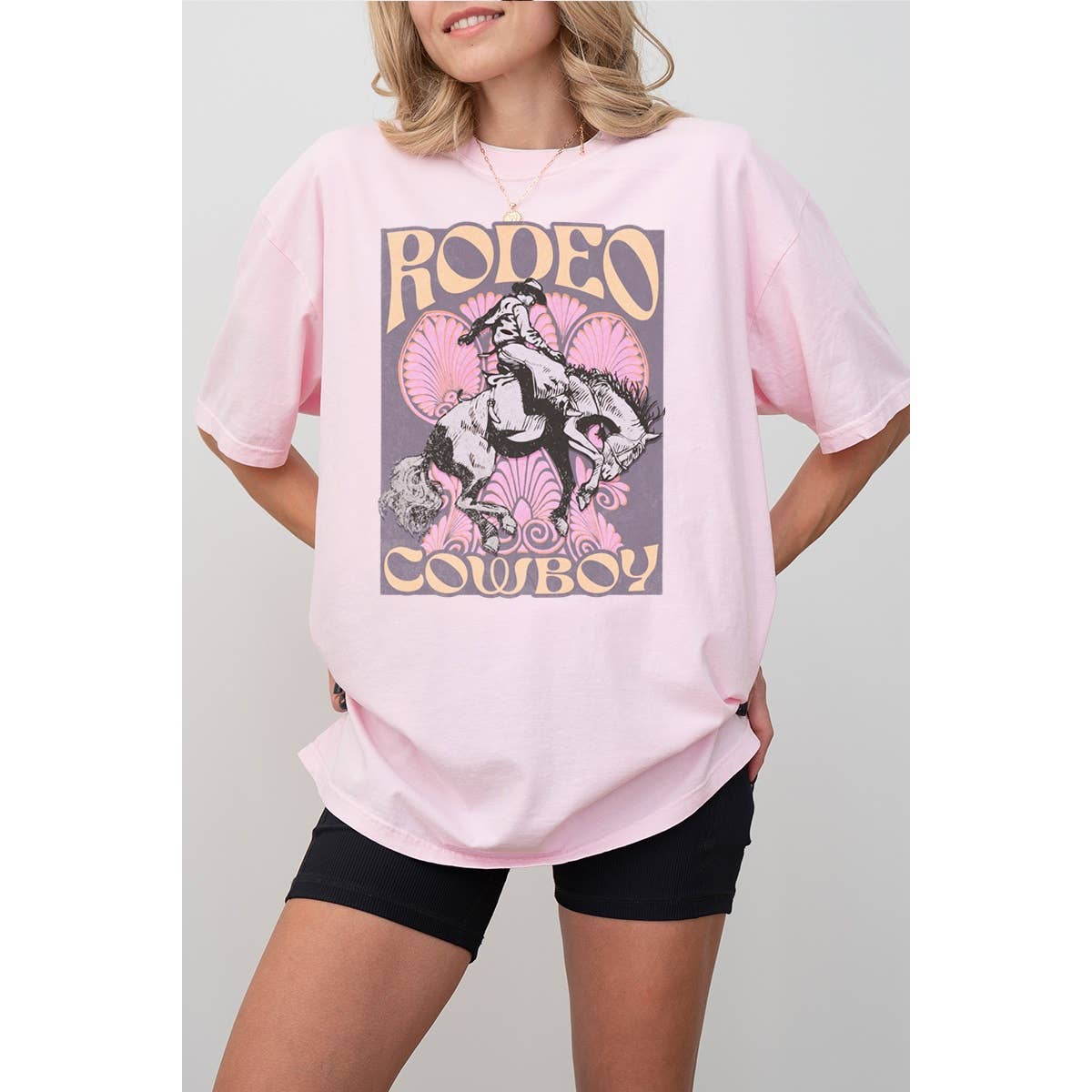 Rodeo Cowboy  Graphic Oversized Tee