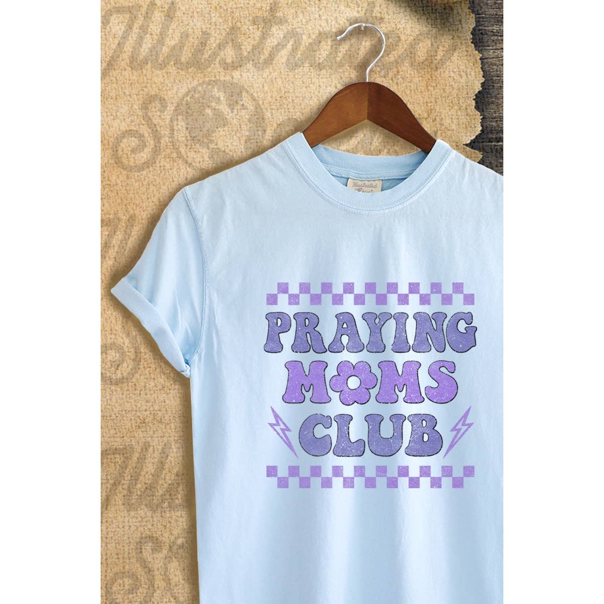 Praying Moms Club  Vintage Graphic  Tee
