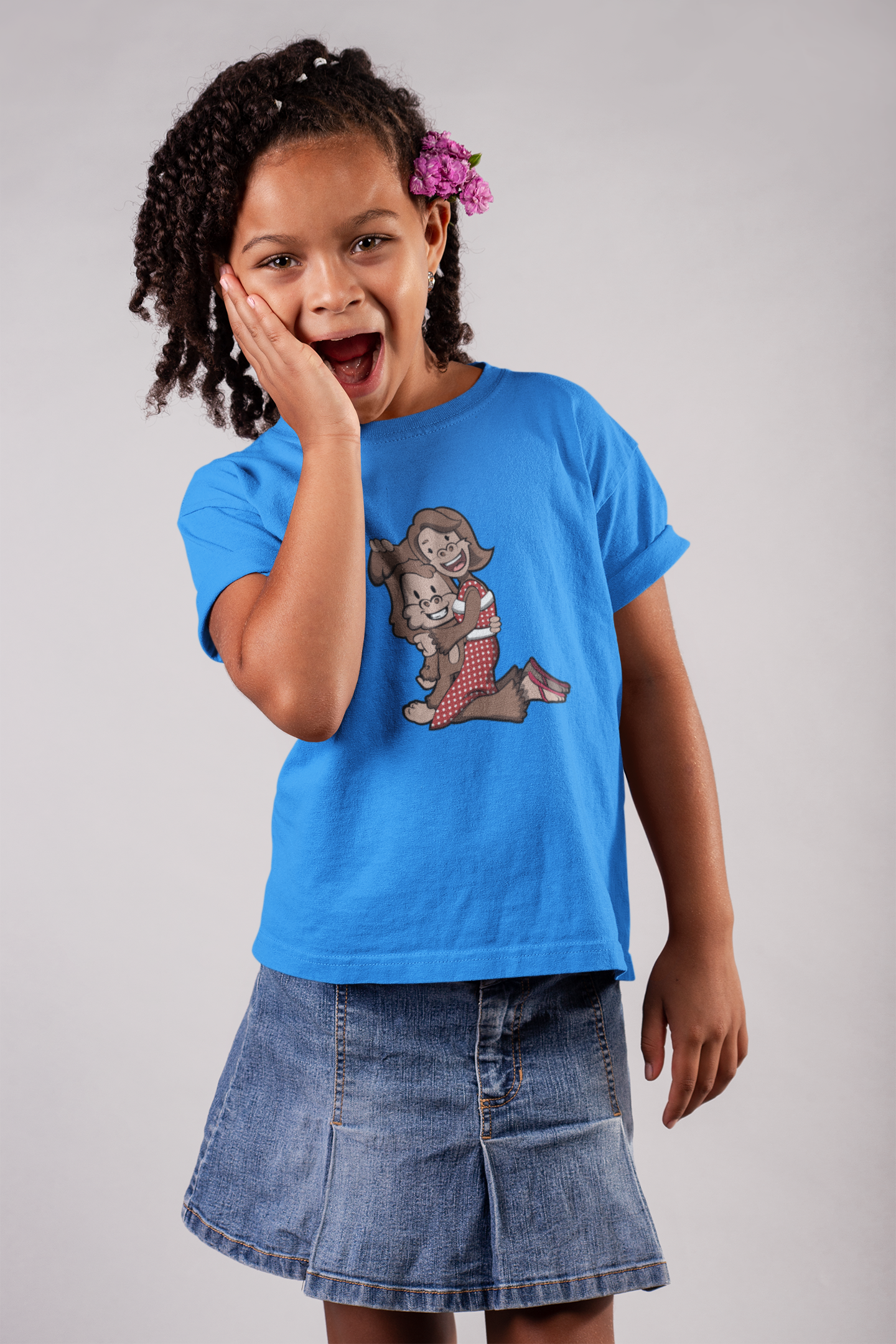 Sammie Squatch "Sammie & Mom" Tshirt (Royal Blue)