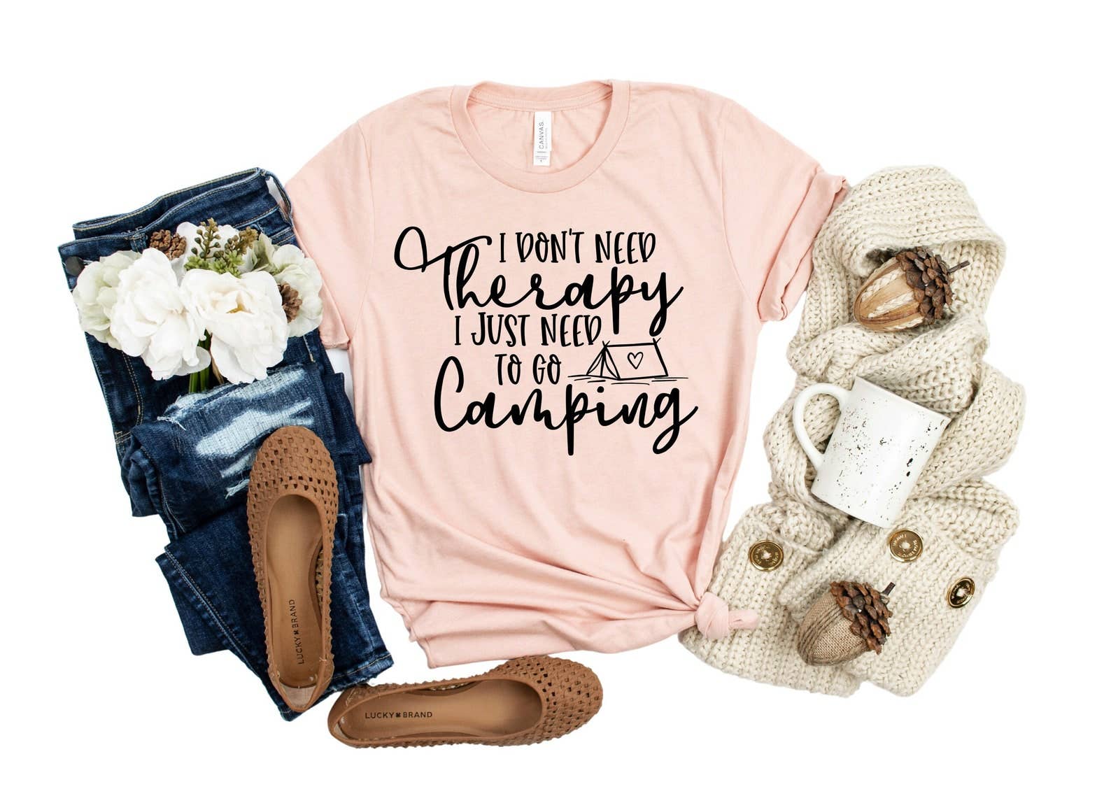 I Don't Need Therapy I Just Need To Go Camping T-Shirt