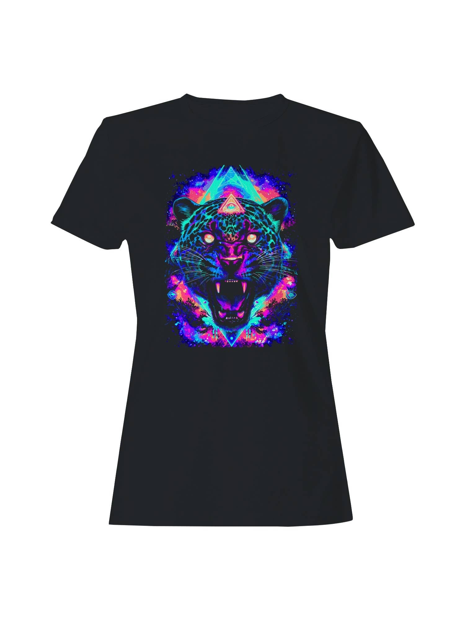 Neon Jaguar Visionary Roar Women's T-Shirt