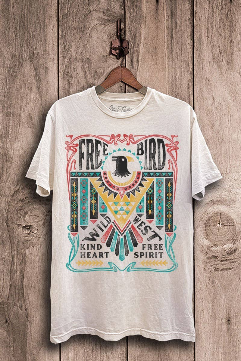 Free Bird Thunderbird Graphic Top