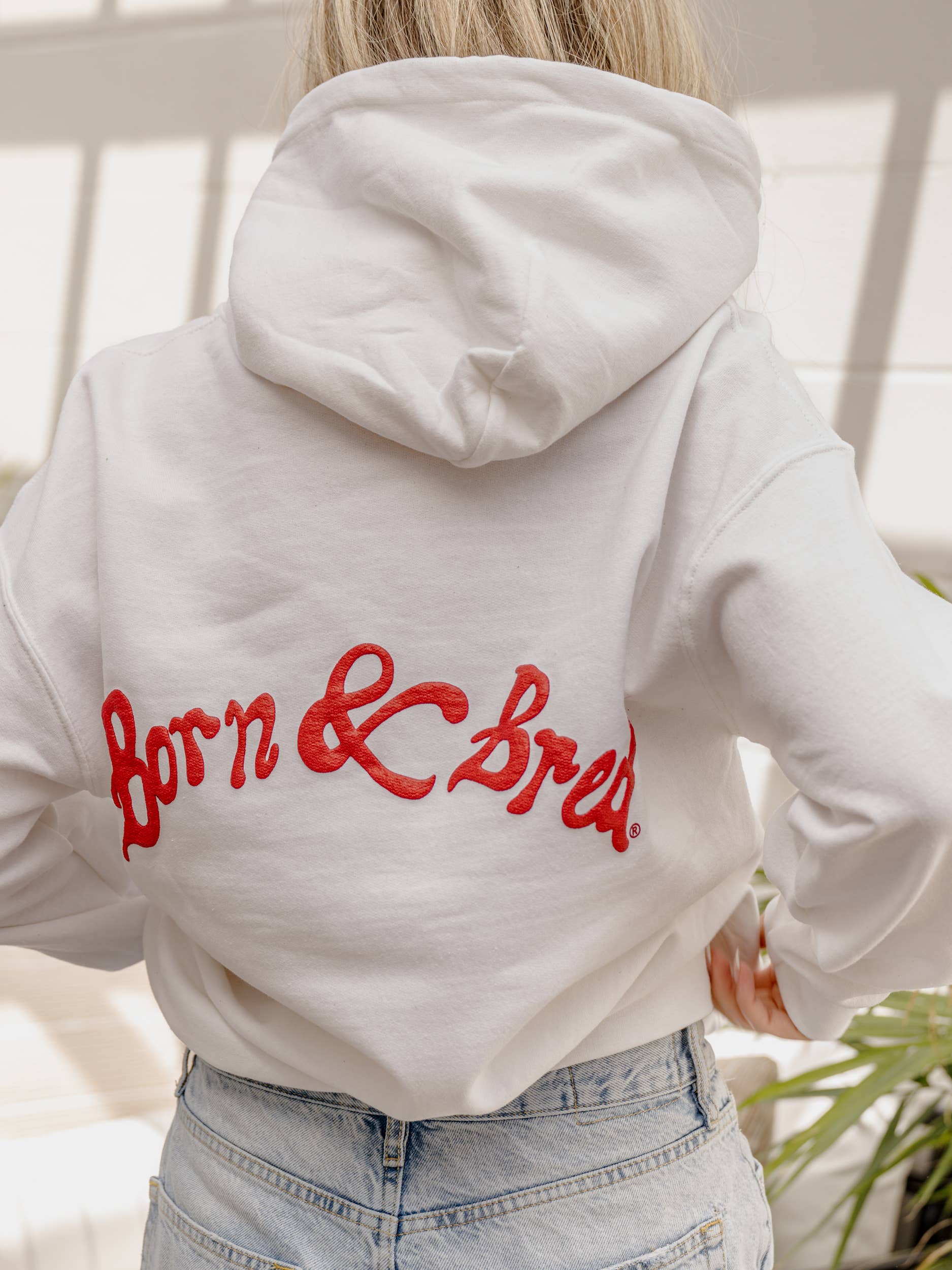 Ou Oklahoma Sooners Lyric Puff Ink White Hoodie
