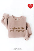 Coffee Is My Love Language Plus Graphic Sweatshirt