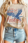 America Flag Freedom Eagle Mineral Graphic Tshirts