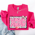 Xoxo, Valentine's Day Dalmatian Print Love Hearts Sweatshirt