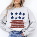 Retro Stars and Stripes Patriotic USA 4th of July Sweatshirt