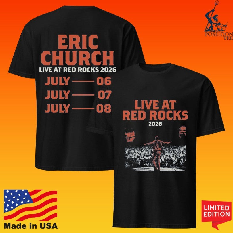 Eric Church Live At Red Rocks 2026 Event T-shirt