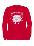 Cute S'mores Love Cartoon Design Men's Sweatshirt
