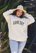 Game Day Gold/Black  Plus Size Sweatshirt