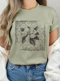 Magnolia Flower Hand Drawn Graphic Tshirts