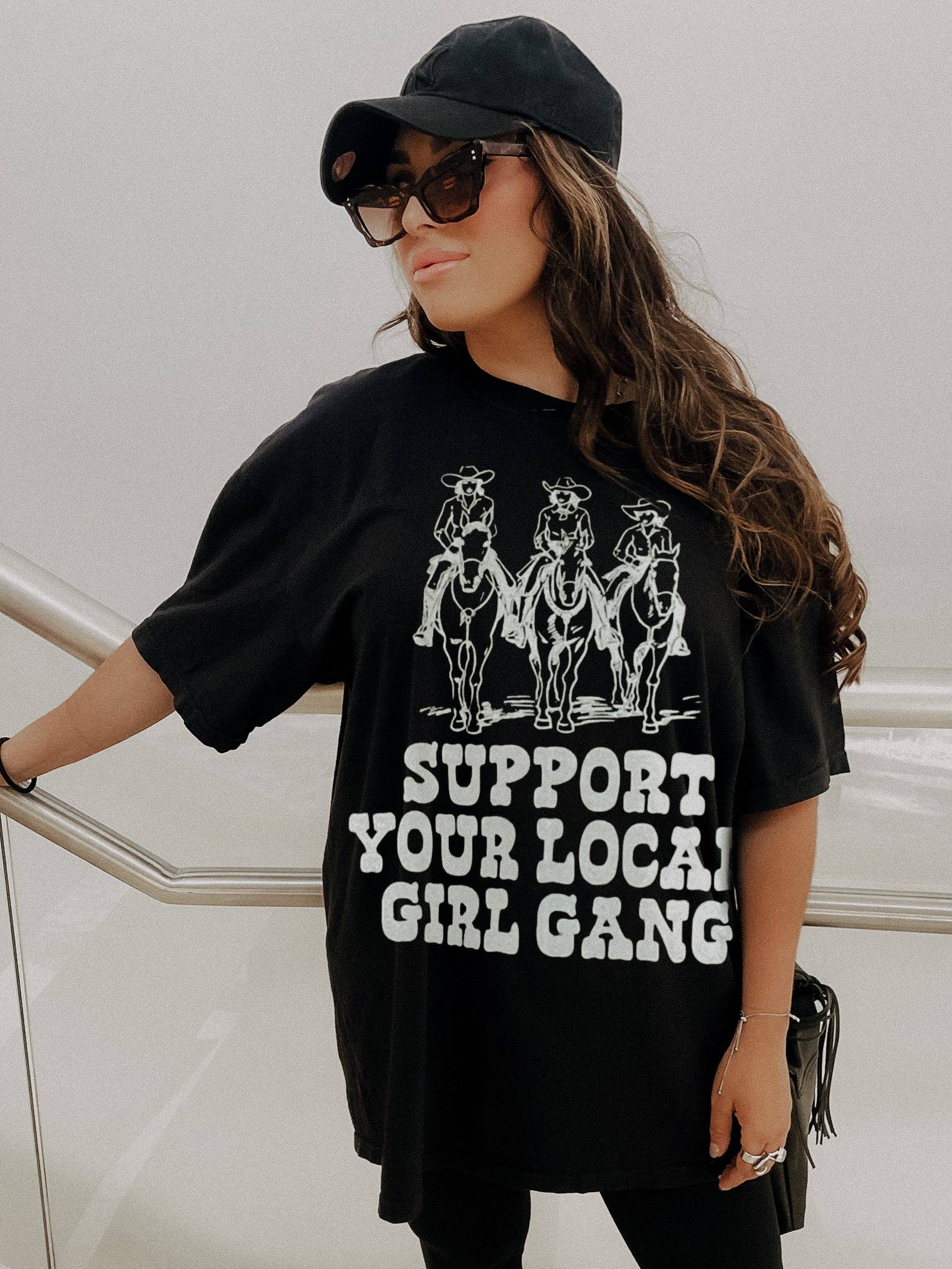 Support Your Local Girl Gang Feminist Graphic Tee