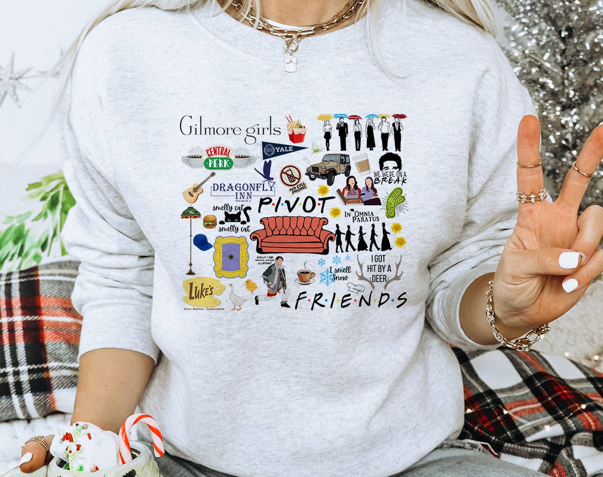 Gilmore Girls Friends Mashup - Star Hollow Sweatshirt
