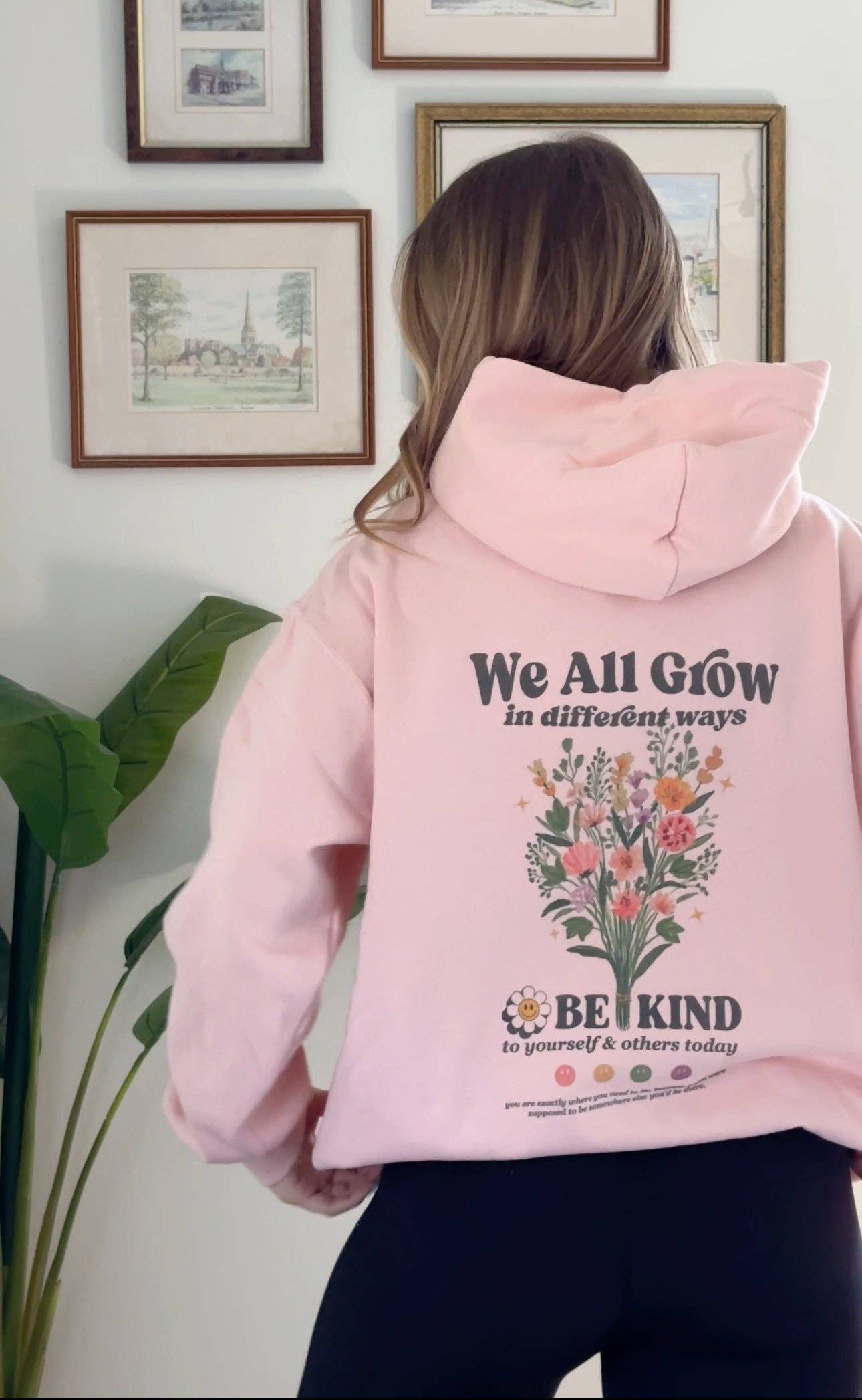 We All Grow in Different Ways Blush Hoodie