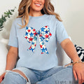 Coquette Star Bow July 4th Graphic Tee  | Bella Canvas