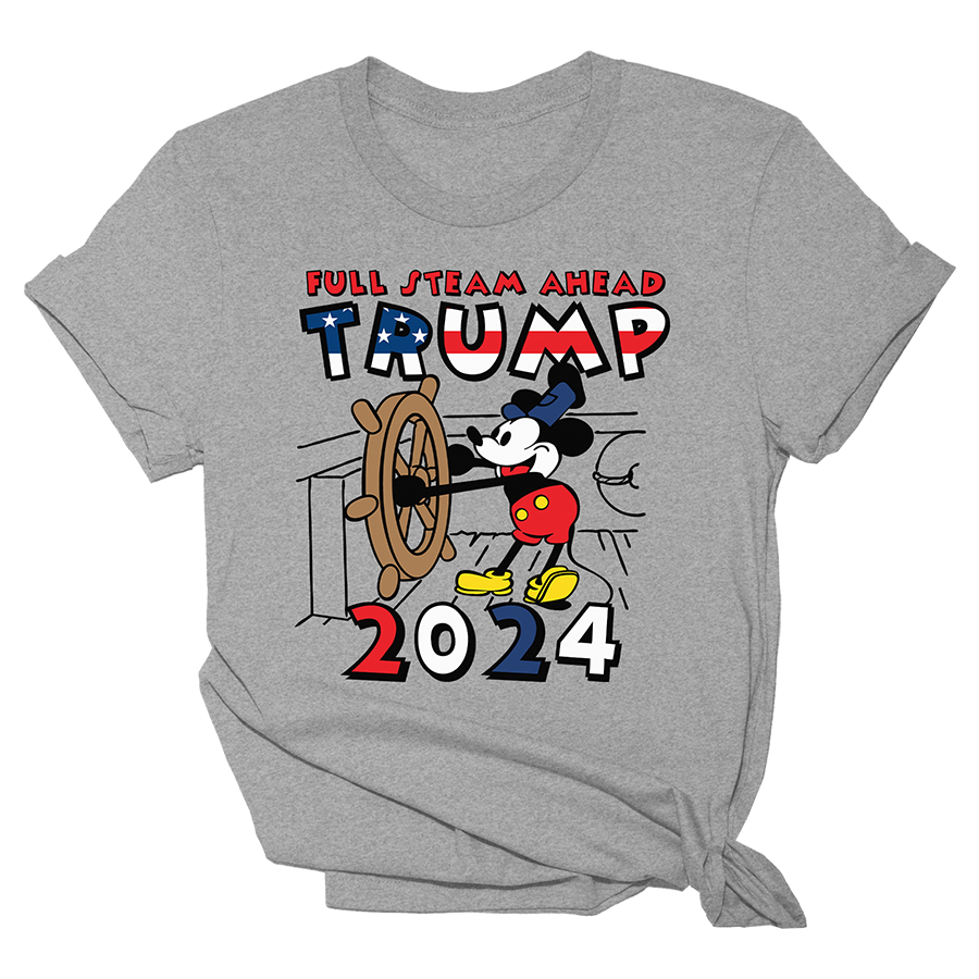 Full Steam Ahead Trump 2024 Tee