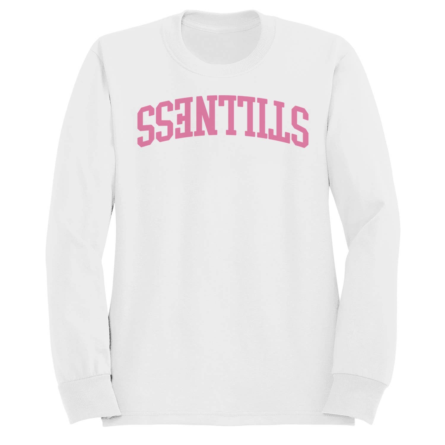 Pink Essentials Mirror Text Women's Sweatshirt