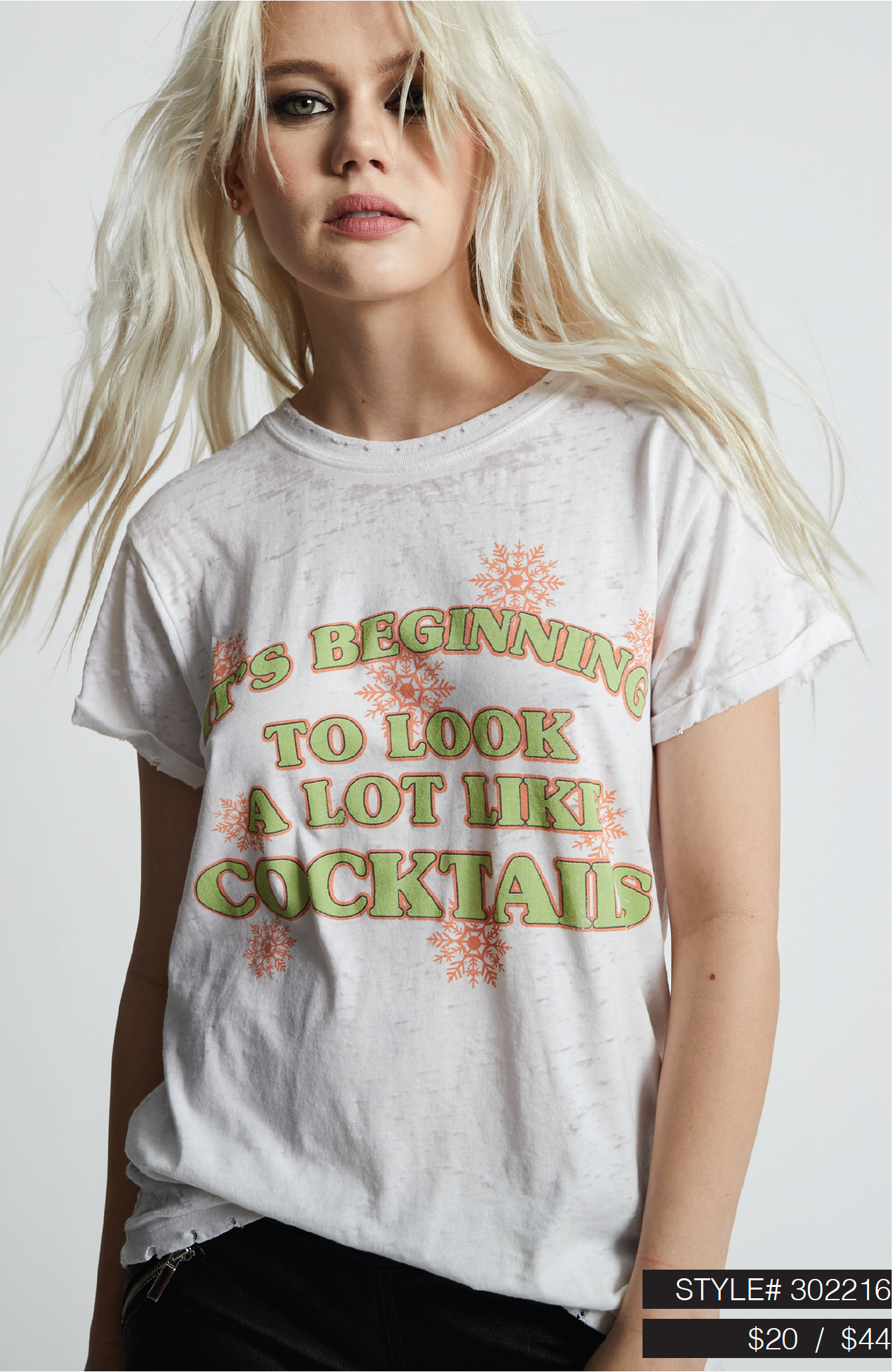 302216 - 1030 Holidazed Burnout Tee