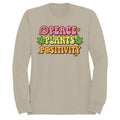 Peace Plants Positivity Retro Men's Sweatshirt
