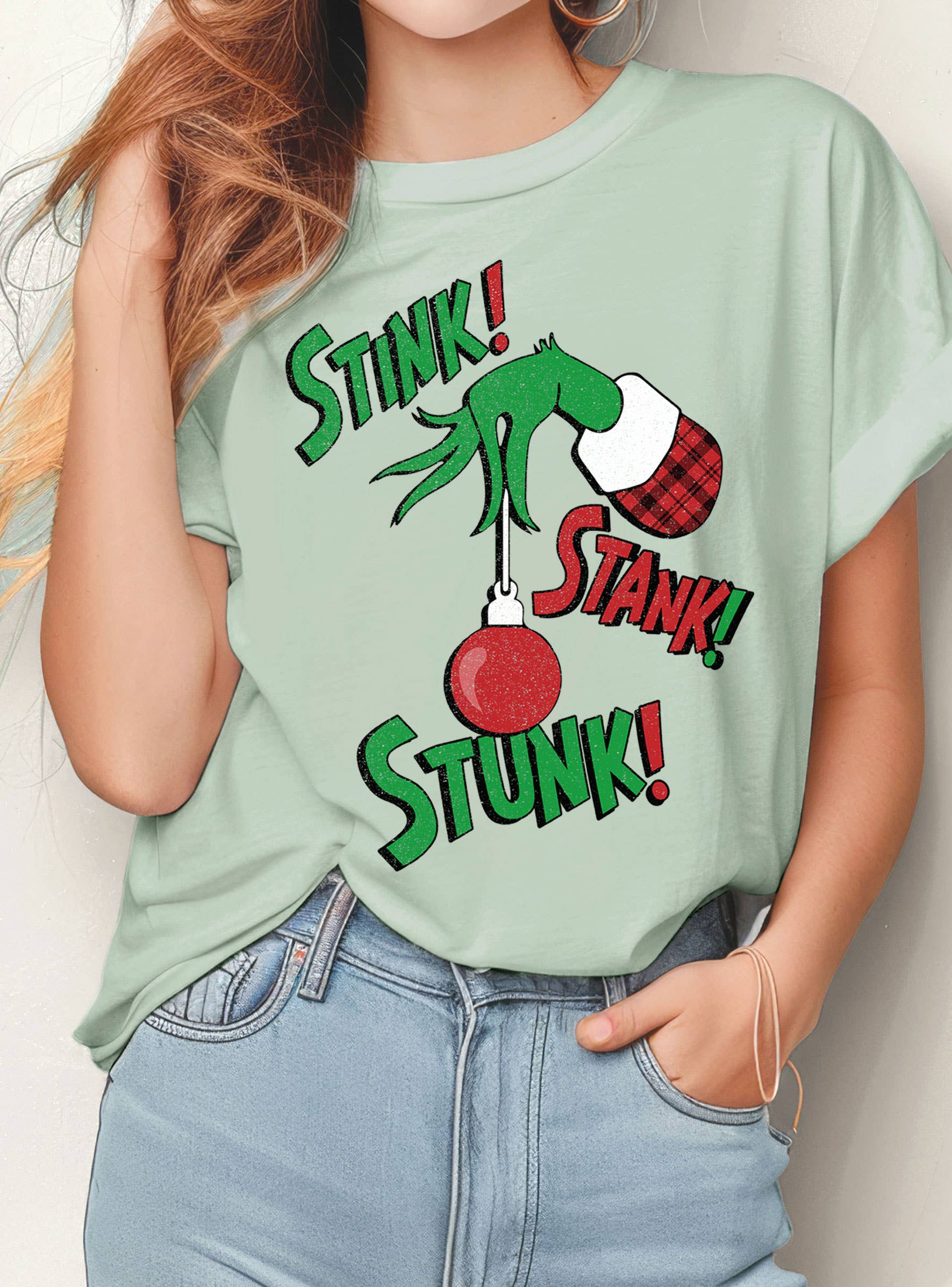 Stink Stank Stunk Grinch Christmas Graphic Tshirts
