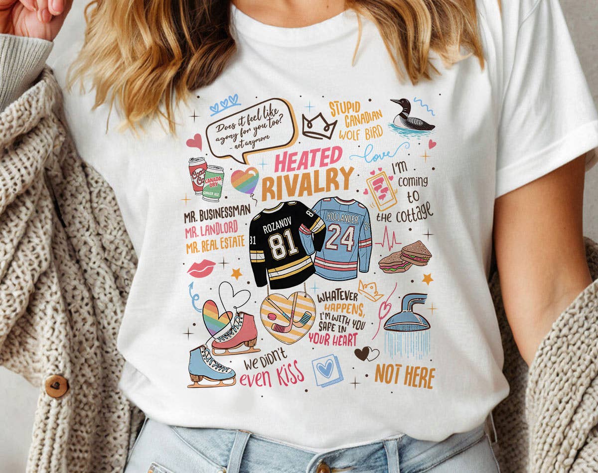 Heated Rivalry Inspired Collage T-Shirt