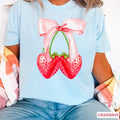 Coquette Strawberries Graphic Tee | Comfort Colors