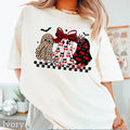 Halloween 2025 Leopard Ghost Graphic Shirt | Comfort Color