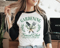 Gardening Social Club - Cute Garden Baseball Raglan Tee