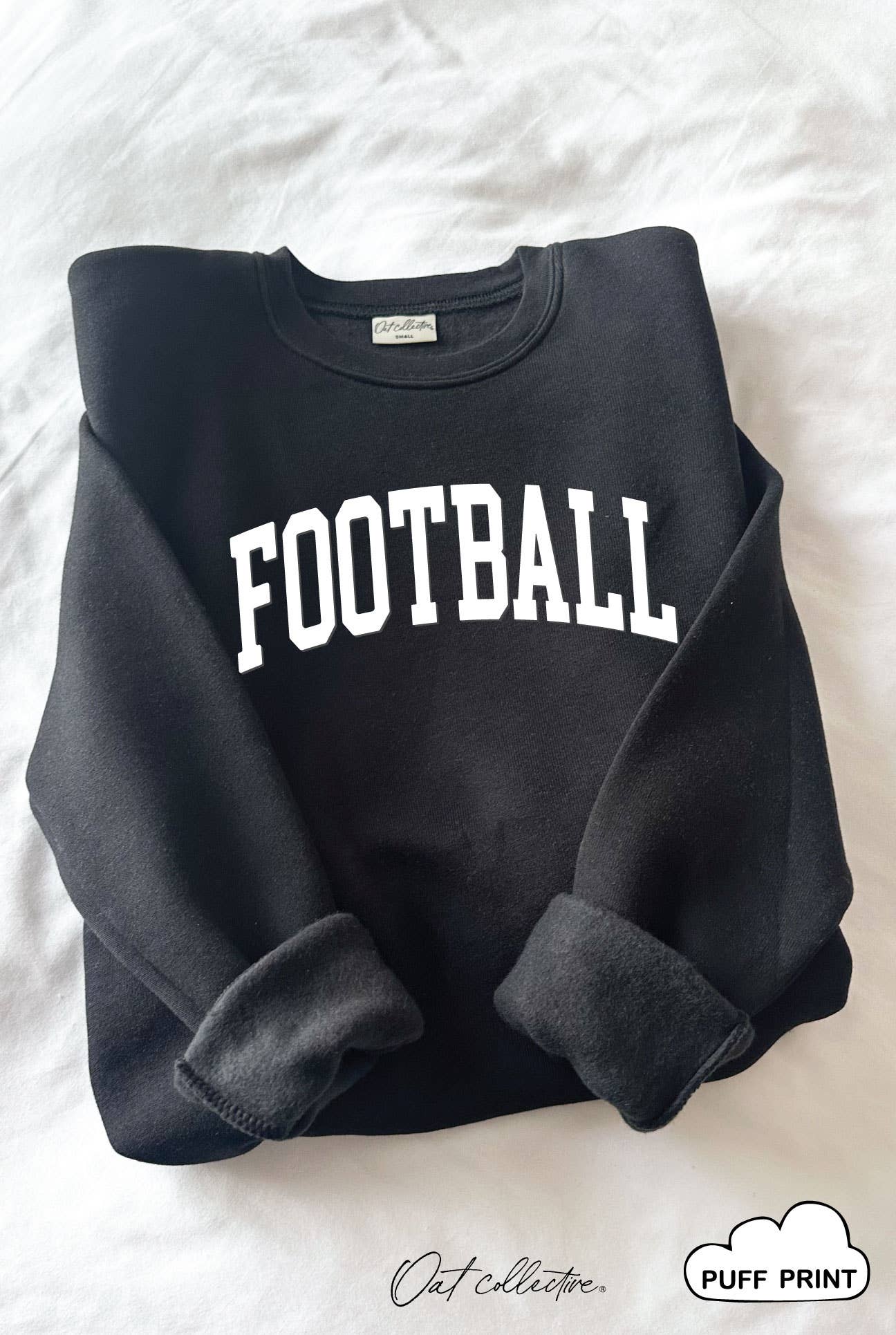 Football Puff Graphic Sweatshirt