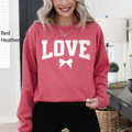 Love, Bow, Varsity, Valentine's Day, Sweatshirt