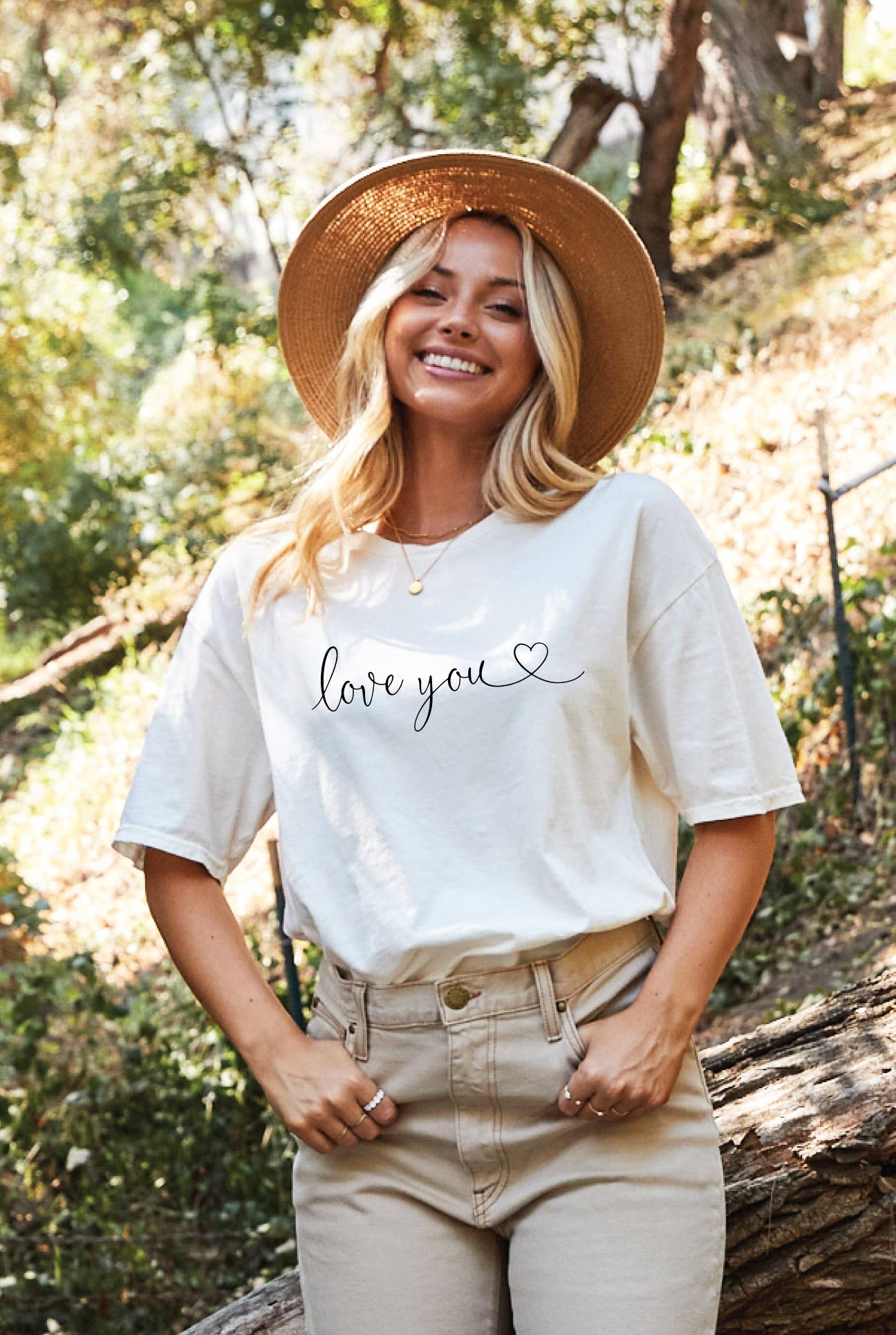 Love You Mineral Graphic Top