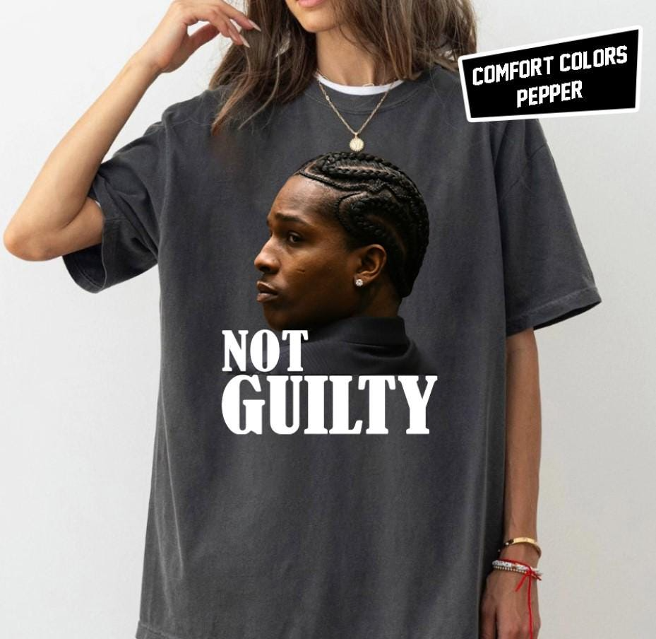 Vintage Asap Rocky Not Guilty Retro Hip Hop Tee Unisex