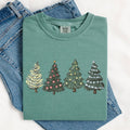 Christmas Trees, Winter, Snow, Santa Tshirt