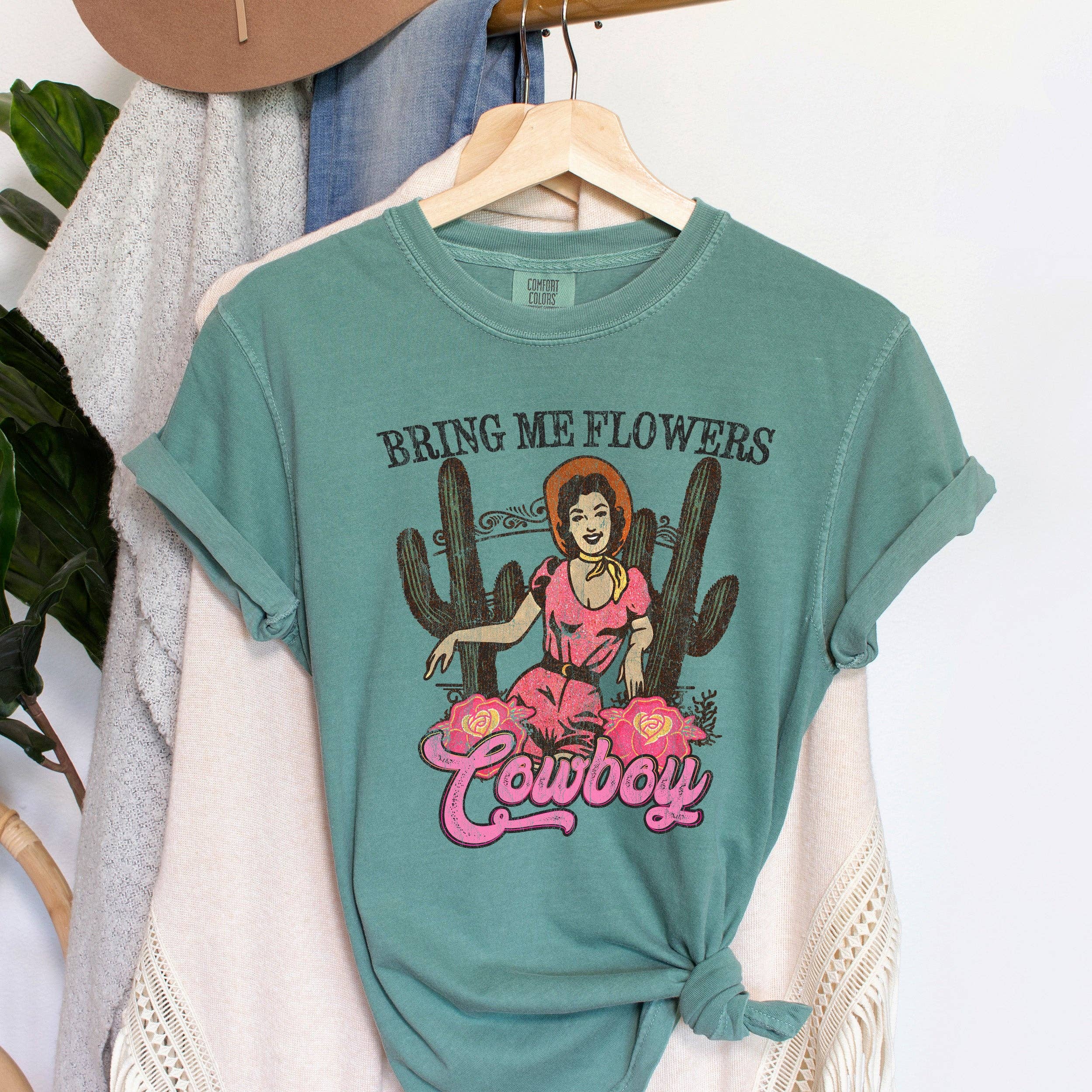Bring Me Flowers Cowboy Vintage T-Shirt