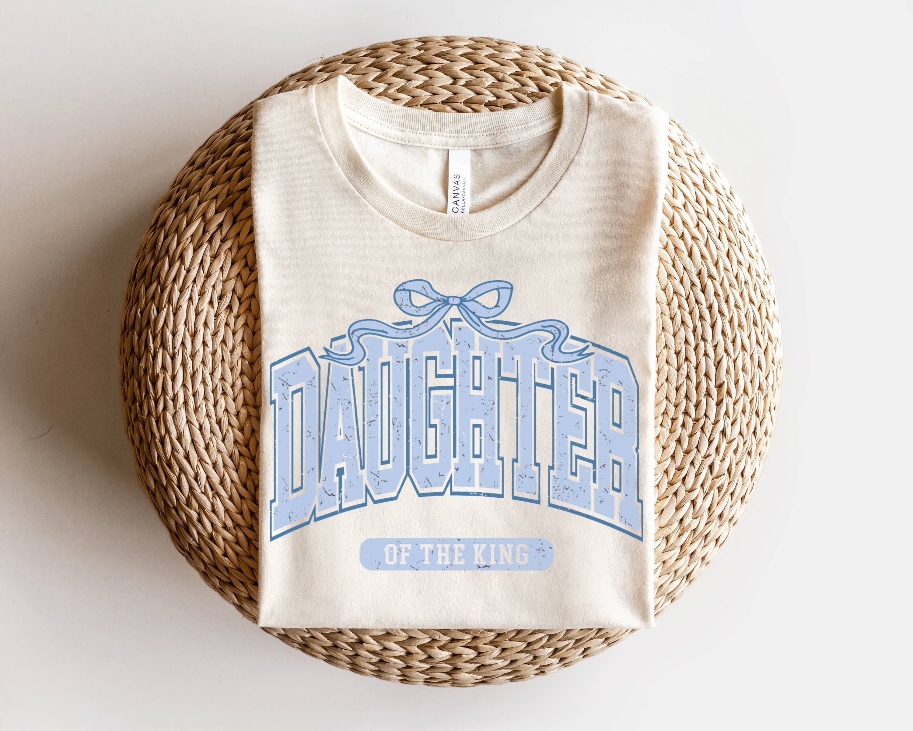 Daughter of the King Religious Bow Tee