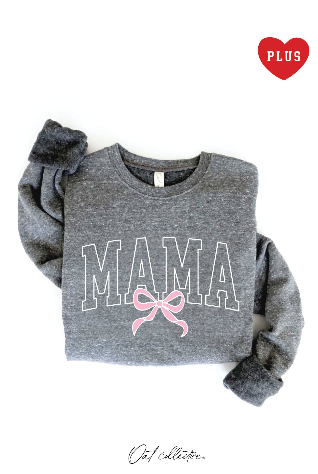Mama Bow Plus Graphic Sweatshirt