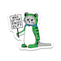 Antifa Frog Gary Die-Cut Sticker