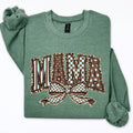 Retro Mama, Bow, Mother's Day, Checkered, Star Sweatshirt