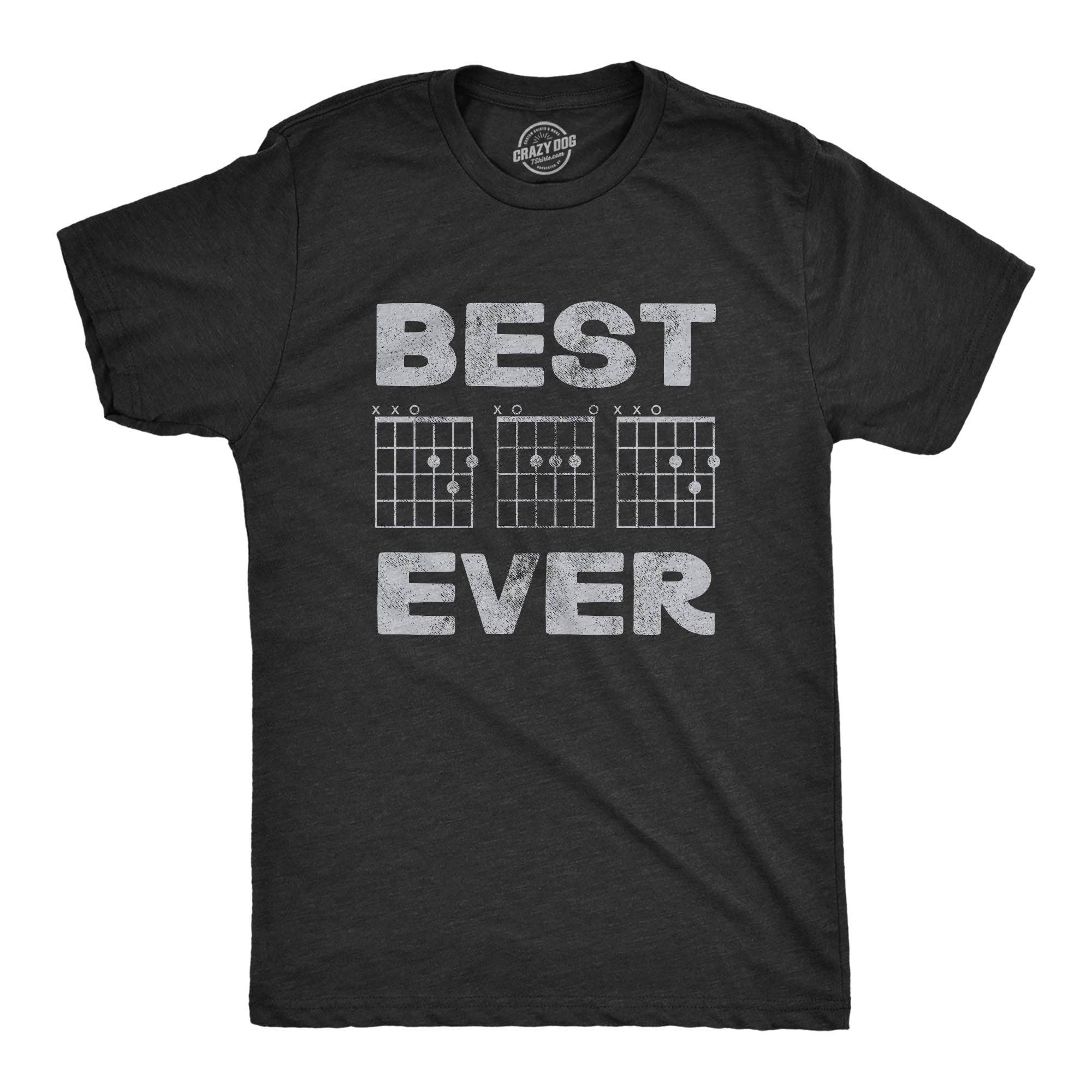 Best Dad Ever Guitar Chords Men's T Shirt